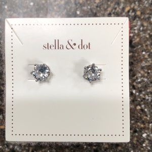 Stella & Dot Sparkle Studs Silver - Earrings
